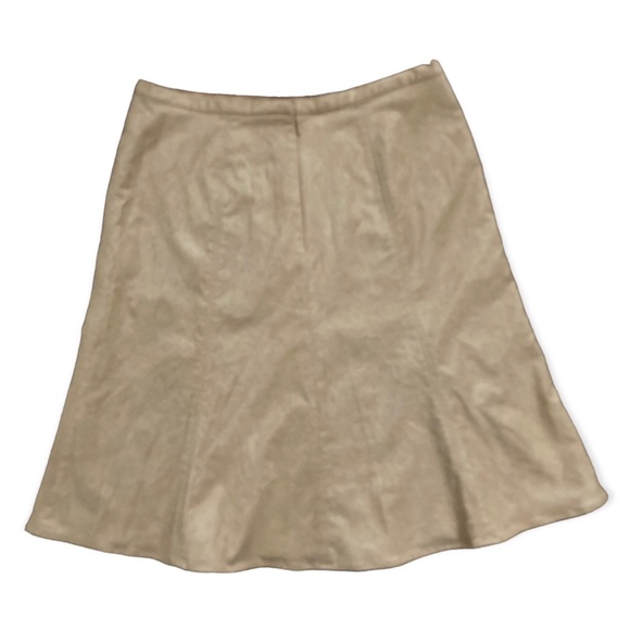 Liz Claiborne Microsuede A-Line Skirt Women’s Size 10 Tan - Picture 3 of 7